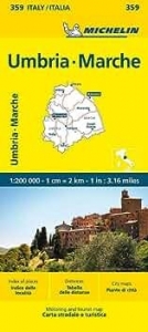 Itálie: Umbrie, Marche (č. 359) mapa