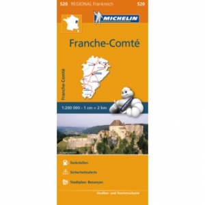 Francie: Franche-Comté (č. 520) mapa