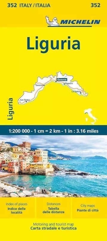 Itálie: Ligurie (č. 352) mapa