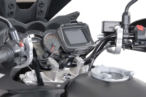 Držák GPS pro řídítka 1 1/4" (O 32 mm).stříbrné