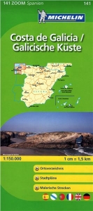 Španělsko: pobřeží Galicie (č. 141) mapa