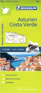 Španělsko: Asturie, Costa Verde (č. 142) mapa