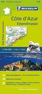 Francie: Azurové pobřeží a masiv Esterel (č. 115) mapa