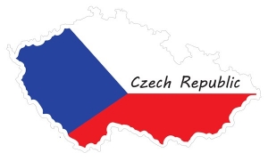 Samolepka mapa České republiky