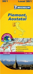 Itálie: Piemont Aostatal (č. 351) mapa
