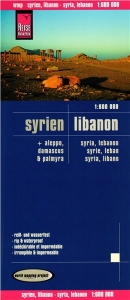Sýrie a Libanon - mapa odolná