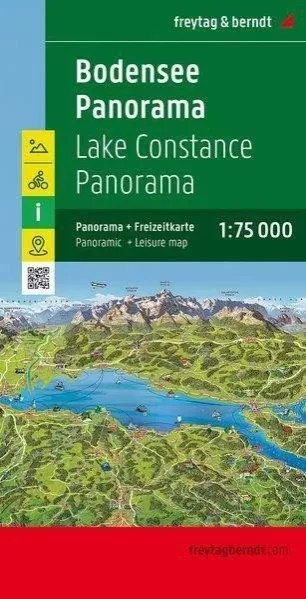 Bodamské jezero - mapa a panorama