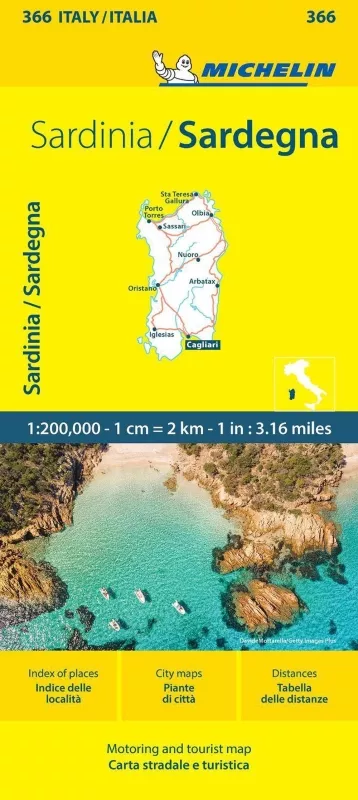 Sardinie (č. 366) mapa