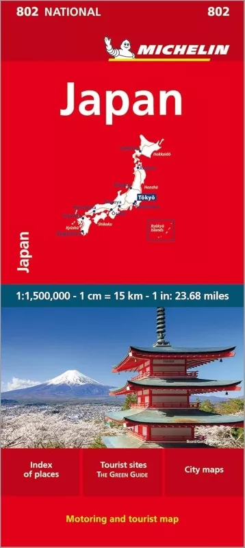Japonsko (č. 802) mapa