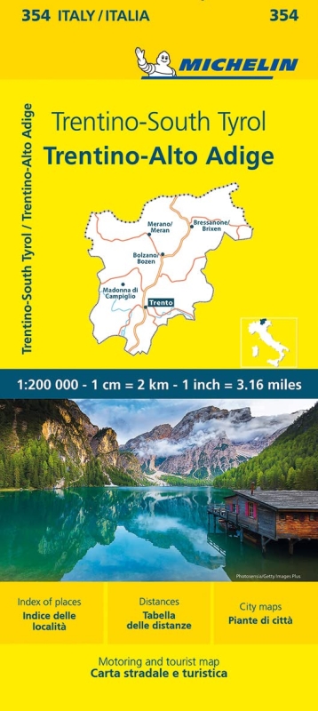 Itálie: Trentino, Jižní Tyrolsko (č. 354) mapa
