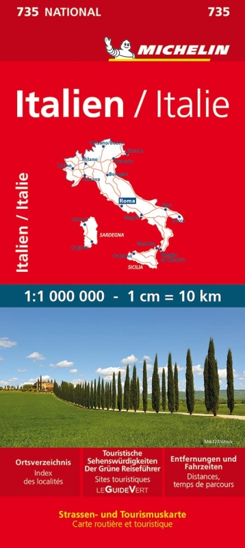 Itálie (č. 735) mapa
