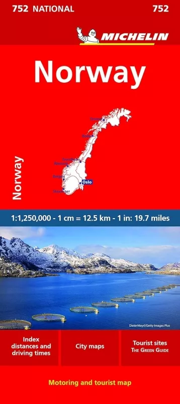 Norsko (č. 752) mapa