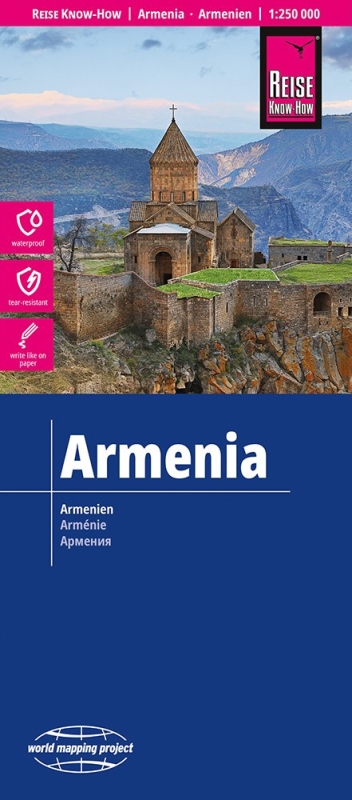 Arménie - mapa odolná