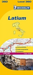 Itálie: Lazio (č. 360) mapa