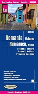 Rumunsko a Moldavsko - mapa odolná