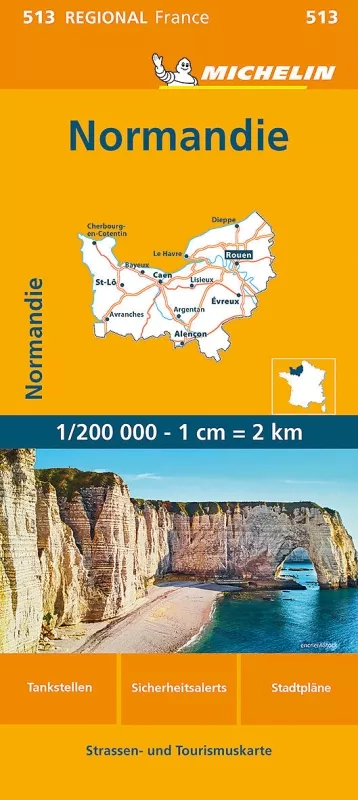 Francie: Normandie (č. 513) mapa
