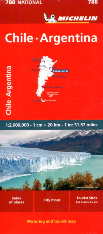 Chile a Argentina (č. 788) mapa