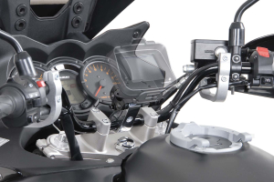Držák GPS pro řídítka 1 1/4" (O 32 mm).stříbrné