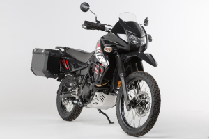 EVO boční nosiče černé. Zesílené. Kawasaki KLR650 (08-).