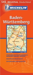 Německo: Bádensko-Württembersko (č. 545) mapa