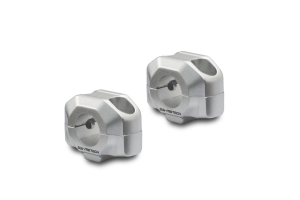 zvýšení řídítek  22 mm H = 15 mm. stříbro.