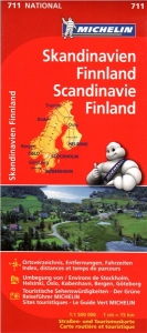Skandinávie a Finsko (č. 711) mapa