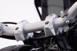 variabilní zvýšení řídítek o průměru 28mm, H 28, stříbrné