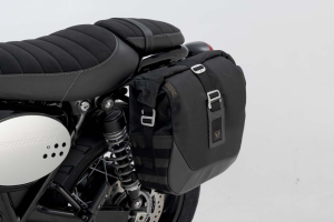 Legend Gear side bag system LC Black Edition Triumph Street Cup / Scrambler / Twin