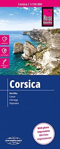 Korsika - mapa odolná