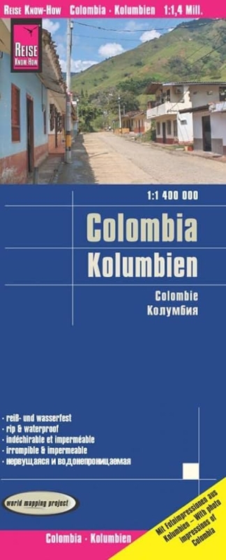 Kolumbie - mapa odolná