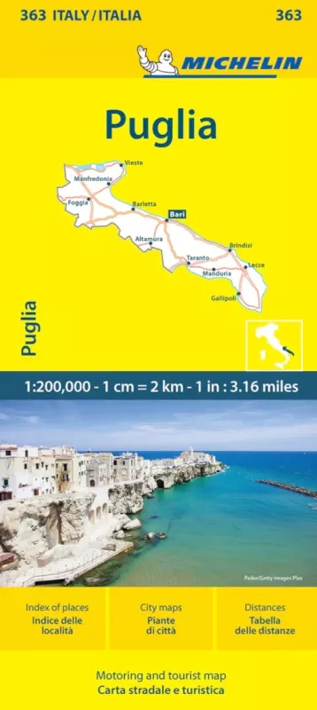 Itálie: Apulie (č. 363) mapa