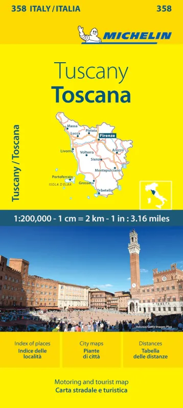 Itálie: Toskánsko (č. 358) mapa