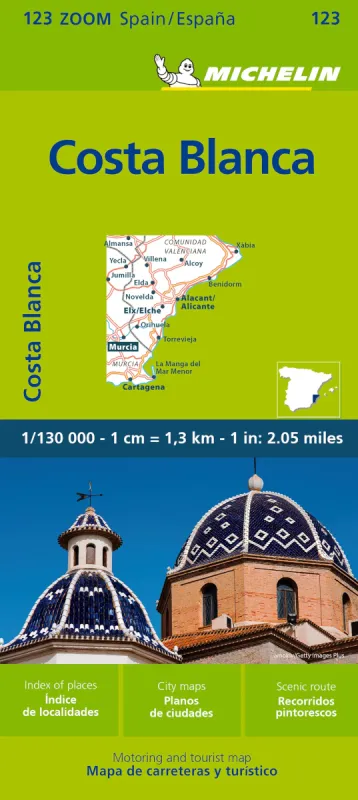 Španělsko: Costa Blanca (č. 123) mapa