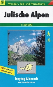 Julské Alpy - mapa