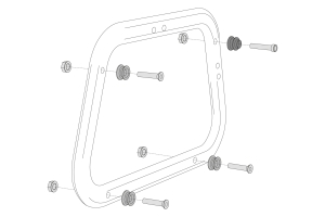 adapter pro AERO kufry  na EVO nosič SW-MOTECH