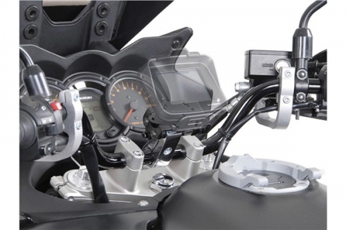 Držák GPS na řidítka 32 mm stříbrný