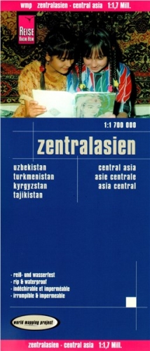 Střední Asie - mapa odolná