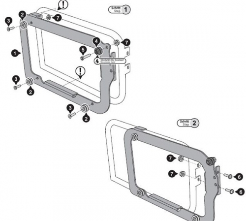 Adaptér nosič Hepco / kufry Aero