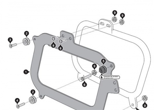 Adaptér nosič Givi / kufry Aero