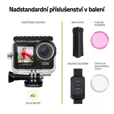 Voděodolná kamera Lamax W10.1