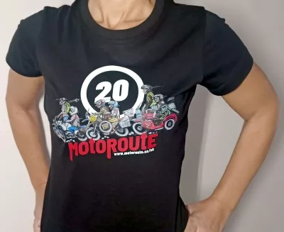 Tričko MotoRoute "20" dámské
