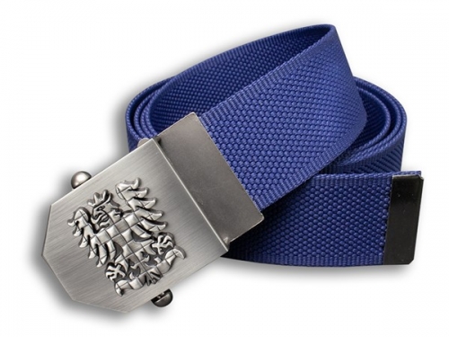 Opasek s moravskou orlicí textilní modrý