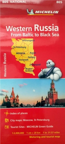 Rusko západ (č. 805) mapa