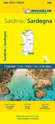 Sardinie (č. 366) mapa