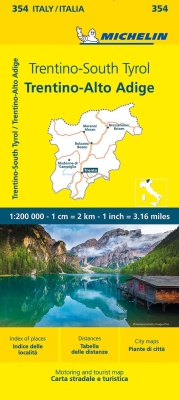 Itálie: Trentino, Jižní Tyrolsko (č. 354) mapa