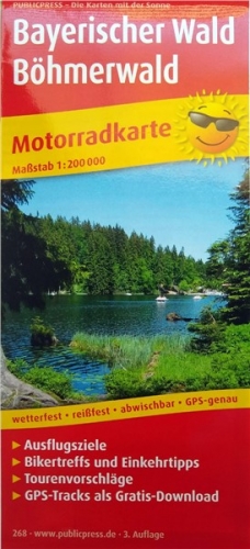 Motomapa Bavorský les - Šumava
