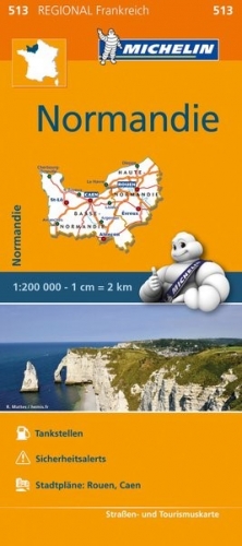 Francie: Normandie (č. 513) mapa SLEVA