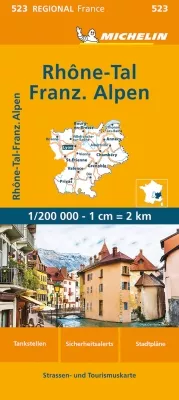 Francie: Rhône-Alpes (č. 523) mapa