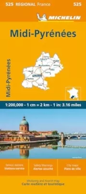 Francie: Midi-Pyrénées (č. 525) mapa