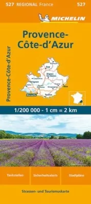 Francie: Provence a Azurové pobřeží (č. 527) mapa